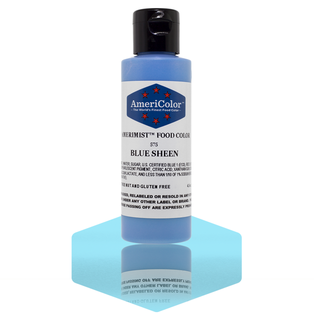 AmeriColor, Blue Sheen, 4.5 Ounce, AmeriMist Airbrush Food Coloring